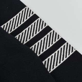 Thom Browne 23FW Anchor Stripe Baseball Jacket Black view 5