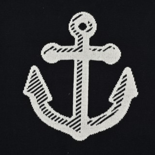 Thom Browne 23FW Anchor Stripe Baseball Jacket Black view 8