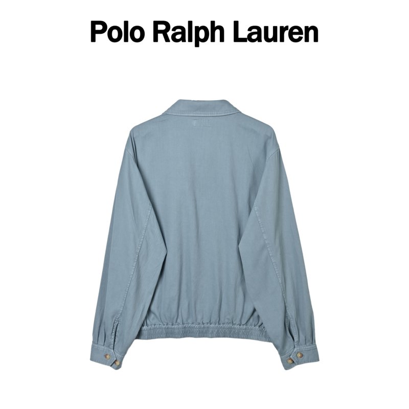 Polo Ralph Lauren Light Blue Denim Harrington Jacket view