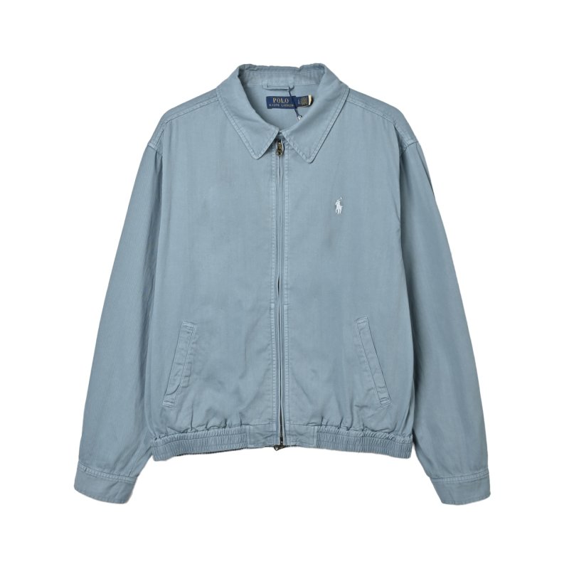 Polo Ralph Lauren Light Blue Denim Harrington Jacket view