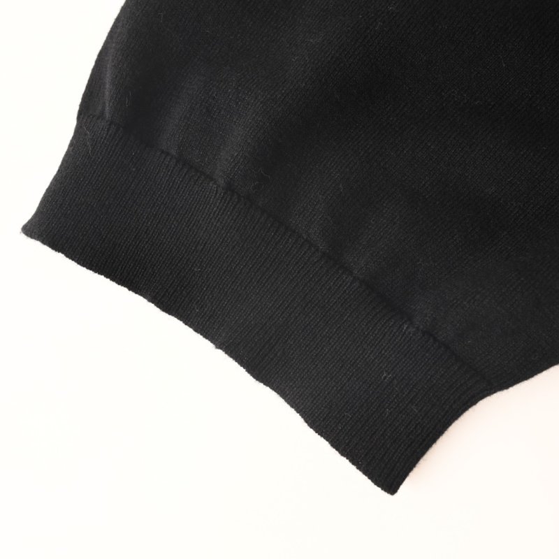 Black Short-Sleeve Polo Shirt with Embroidered Logo view