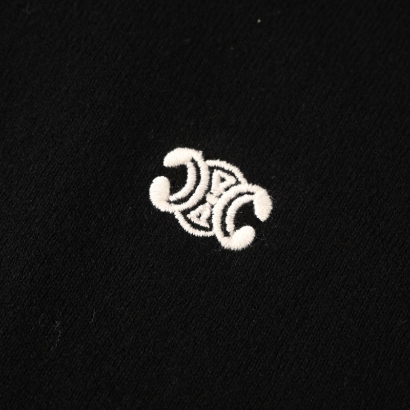 Black Short-Sleeve Polo Shirt with Embroidered Logo view