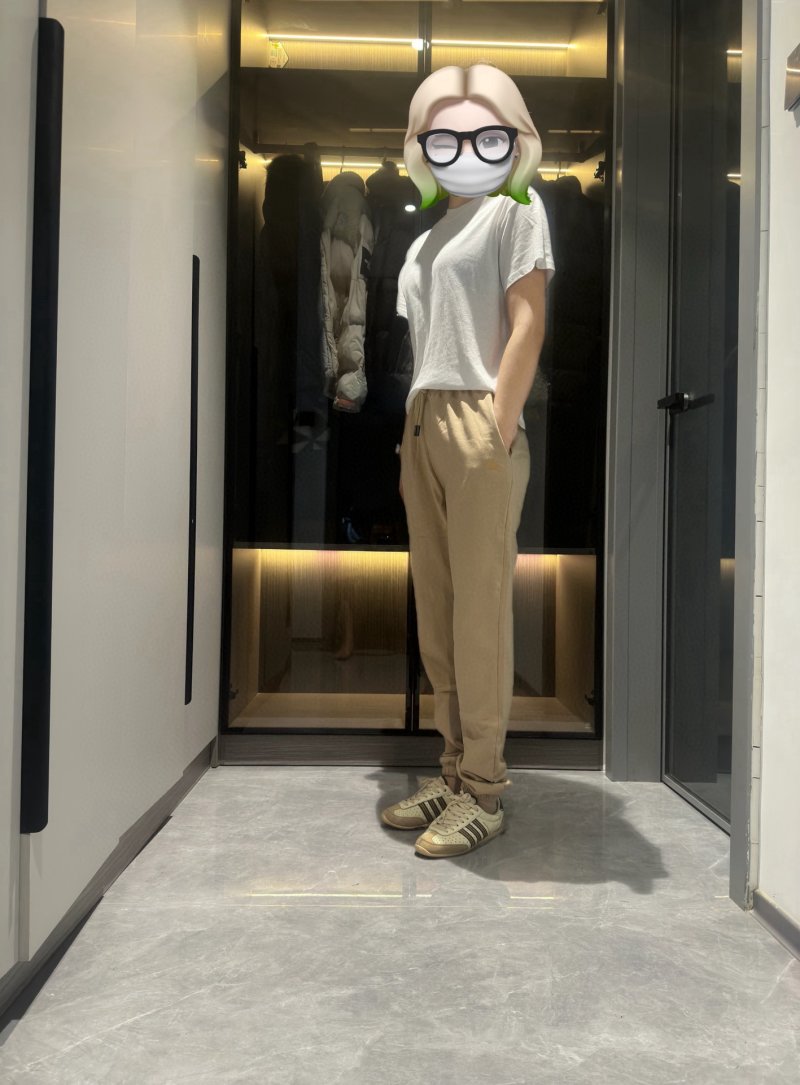 Beige Relaxed Fit Trousers