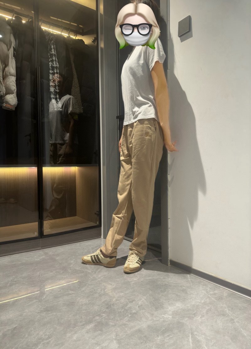 Beige Relaxed Fit Trousers view