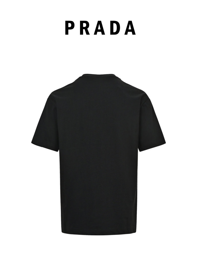 Black Minimalist Short Sleeve T-Shirt with Small Chest Logo view