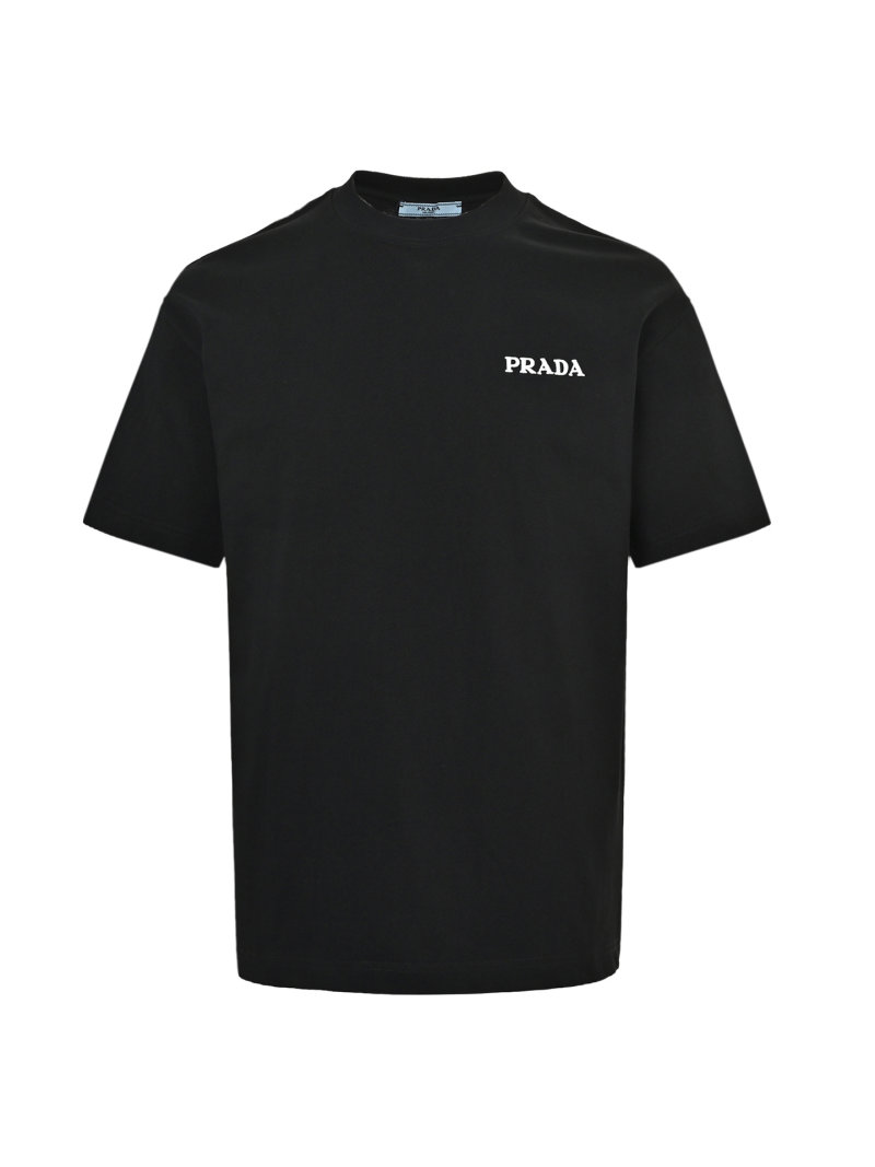 Black Minimalist Short Sleeve T-Shirt with Small Chest Logo view