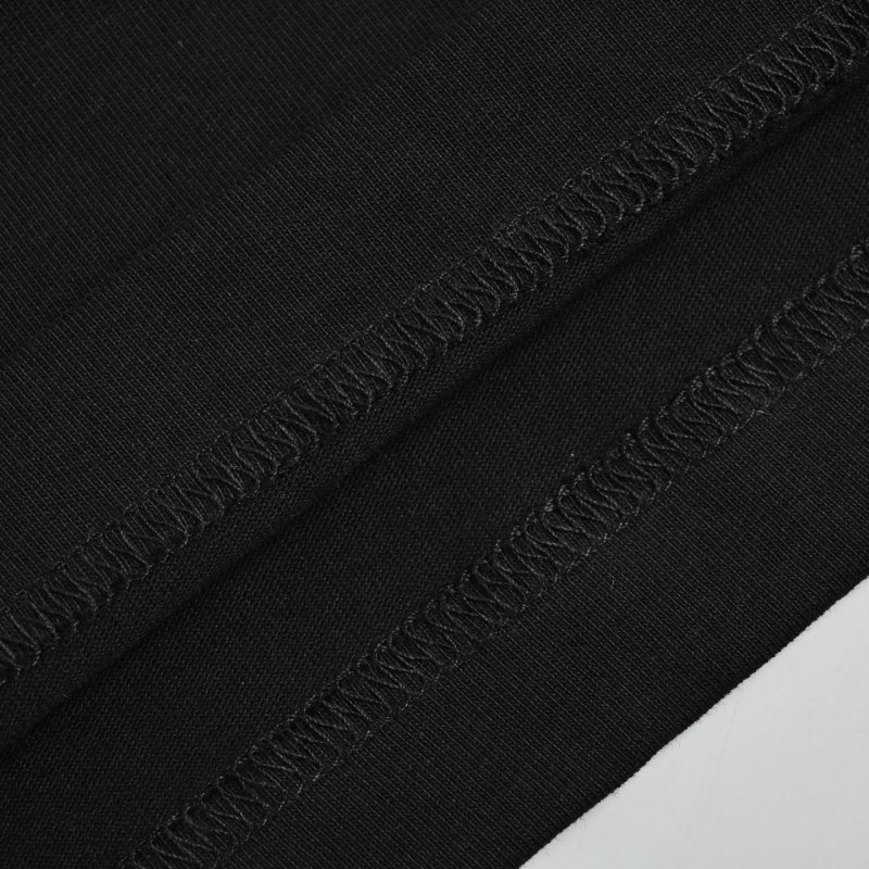 Black Minimalist Short Sleeve T-Shirt with Small Chest Logo view