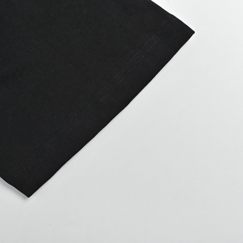 Black Minimalist Short Sleeve T-Shirt with Small Chest Logo view