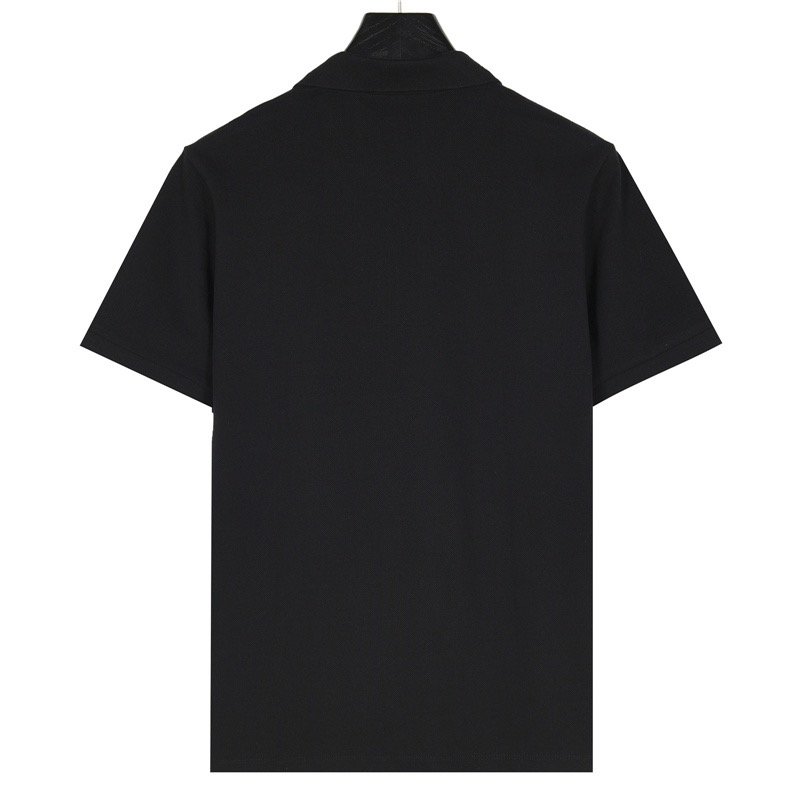 Prada Black Short-Sleeve Polo Shirt view