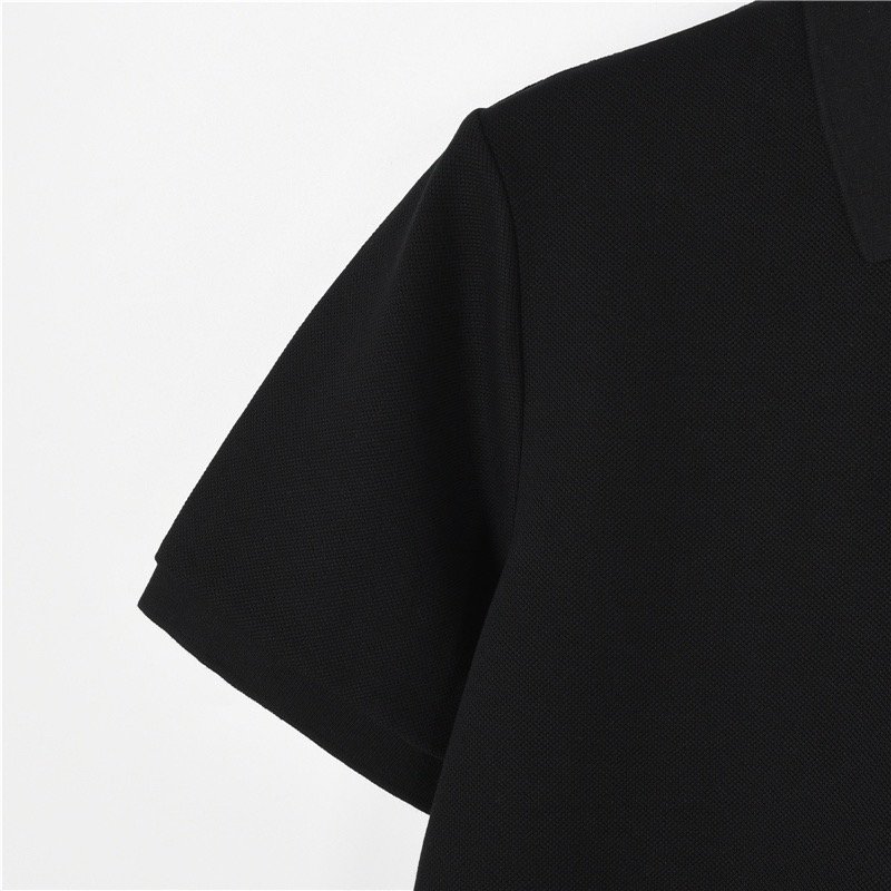 Prada Black Short-Sleeve Polo Shirt view