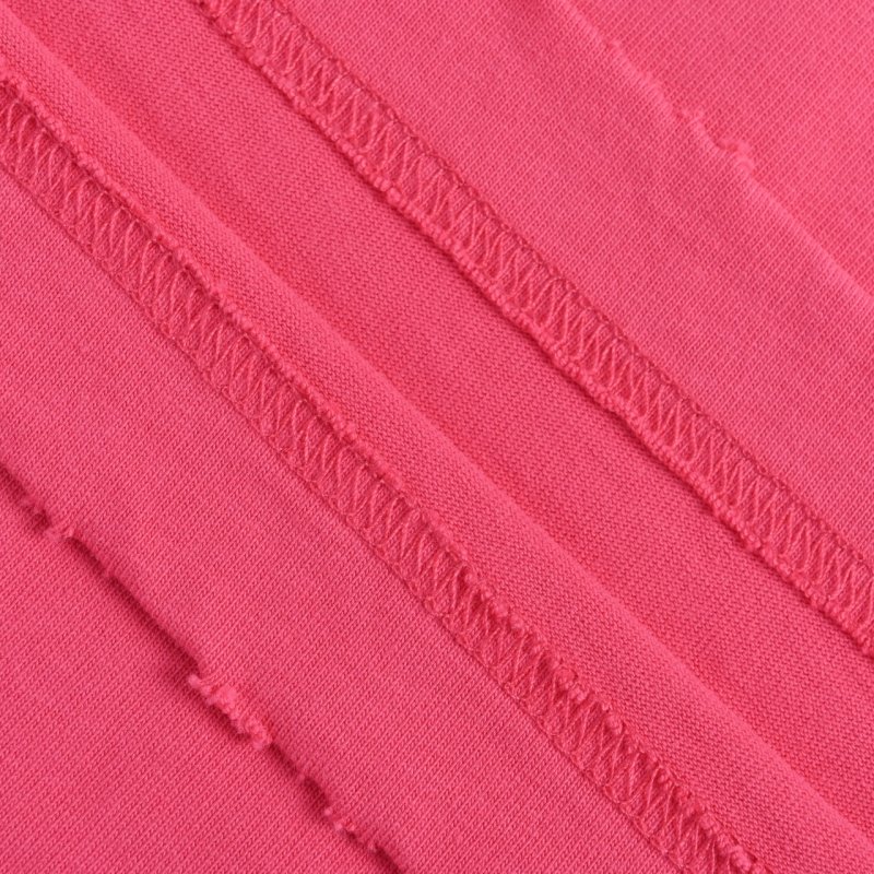 Saint Laurent 26SS Hot Pink Embroidered Logo T-Shirt view