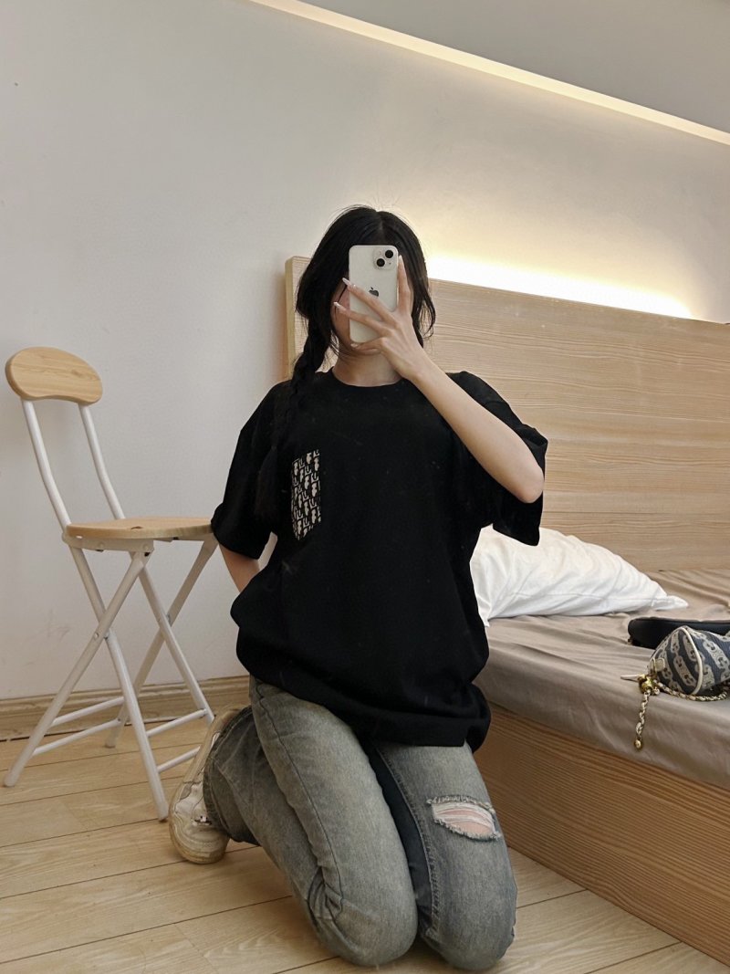 Black Graphic Print Short Sleeve T-Shirt view