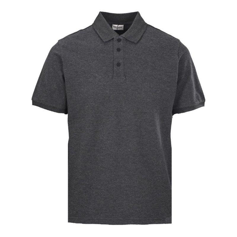 Charcoal Grey Short Sleeve Polo Shirt view