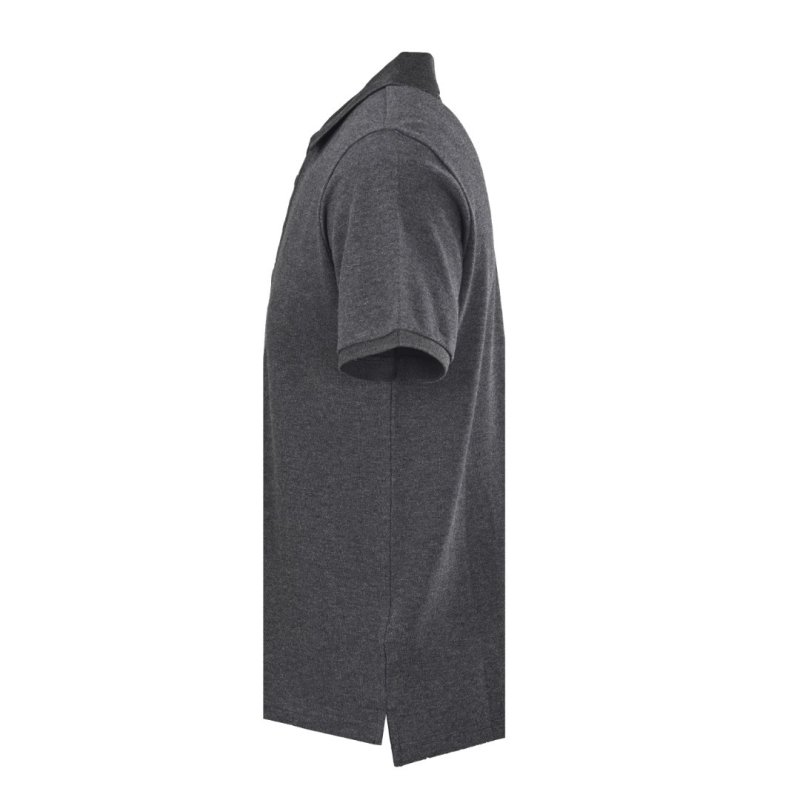 Charcoal Grey Short Sleeve Polo Shirt view