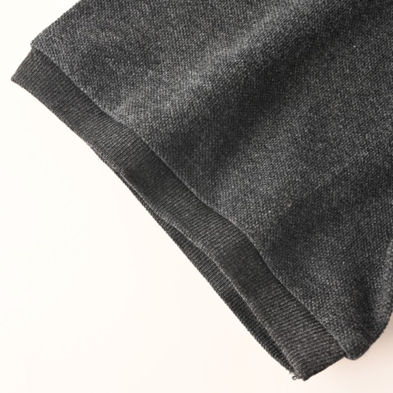 Charcoal Grey Short Sleeve Polo Shirt view
