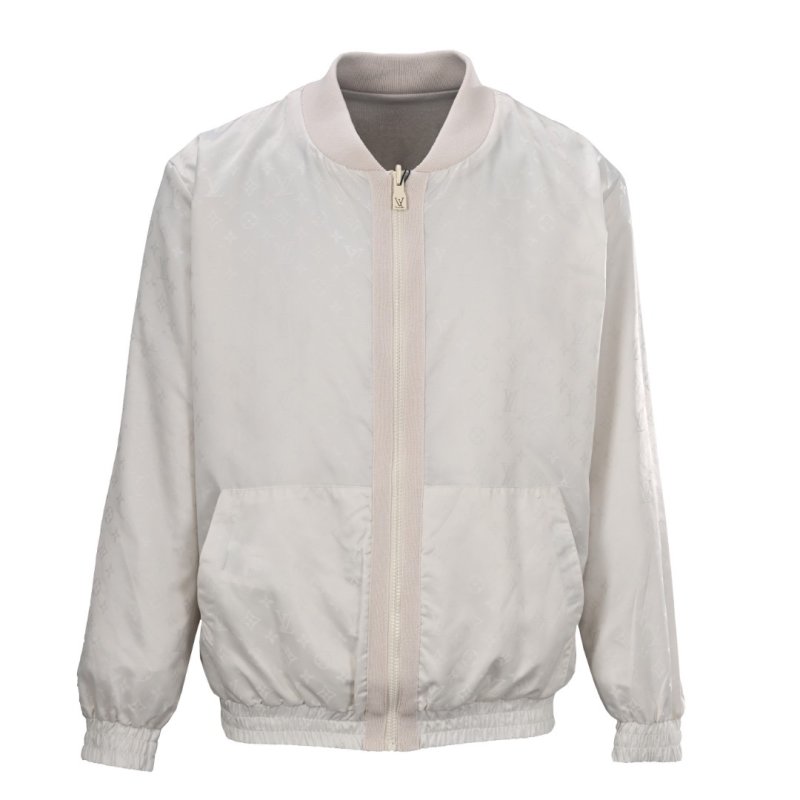 Louis Vuitton Monogram Puffer Bomber Jacket Cream view