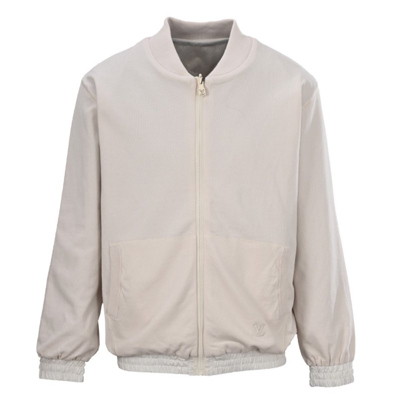 Louis Vuitton Monogram Puffer Bomber Jacket Cream view