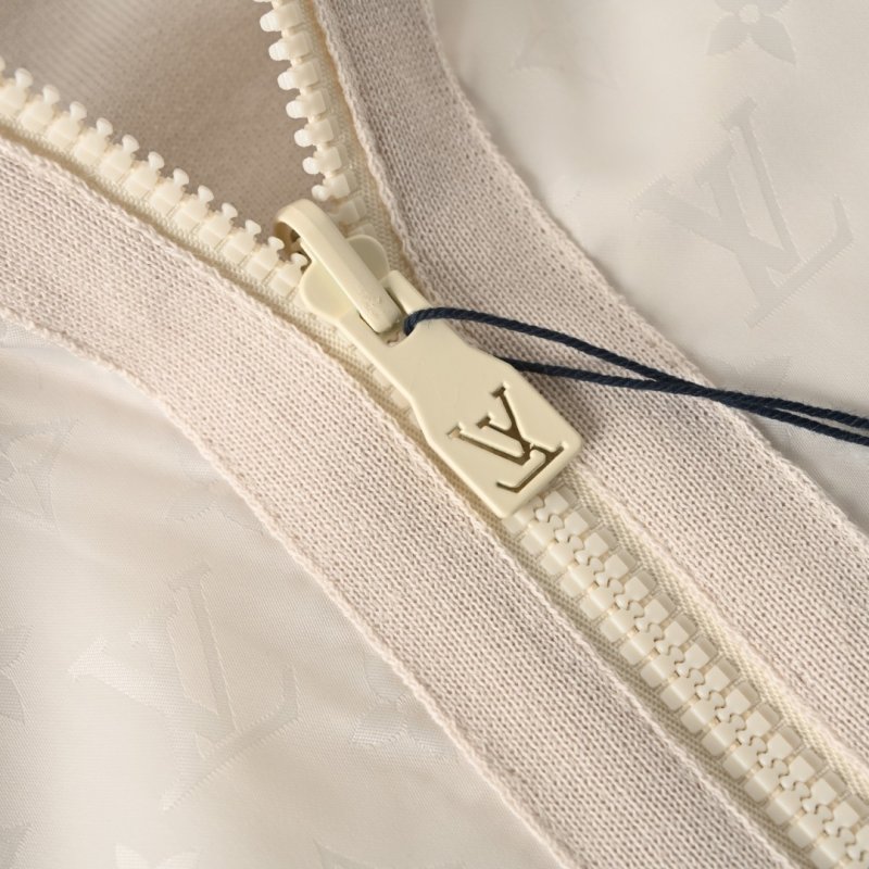 Louis Vuitton Monogram Puffer Bomber Jacket Cream view