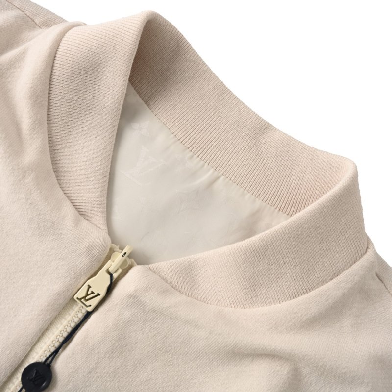 Louis Vuitton Monogram Puffer Bomber Jacket Cream view
