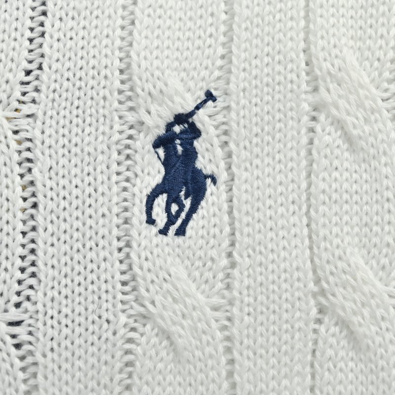 Ralph Lauren Cable Knit Short Sleeve T-Shirt White view