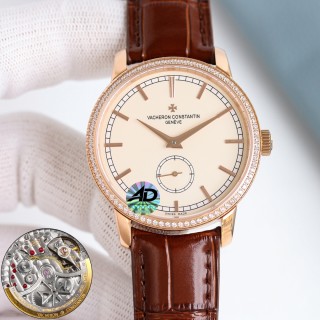 Vacheron Constantin Patrimony Gold Diamond Bezel Watch view 5
