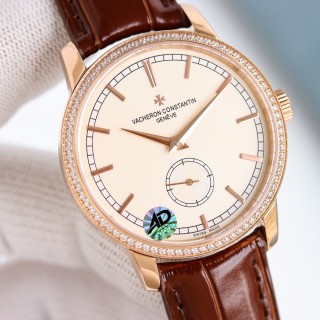 Vacheron Constantin Patrimony Gold Diamond Bezel Watch view 6