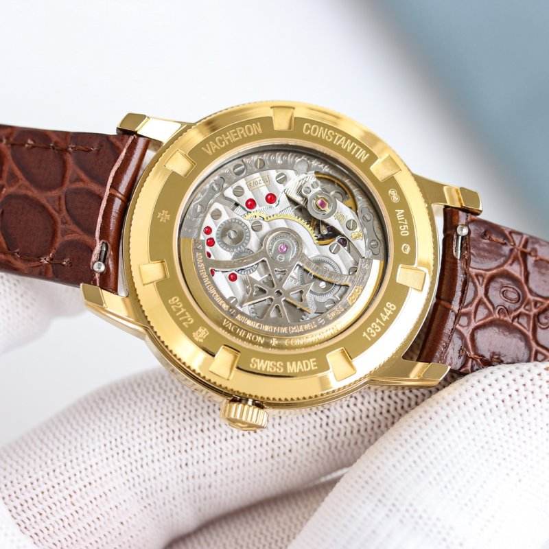 Vacheron Constantin Patrimony Gold Diamond Bezel Watch view