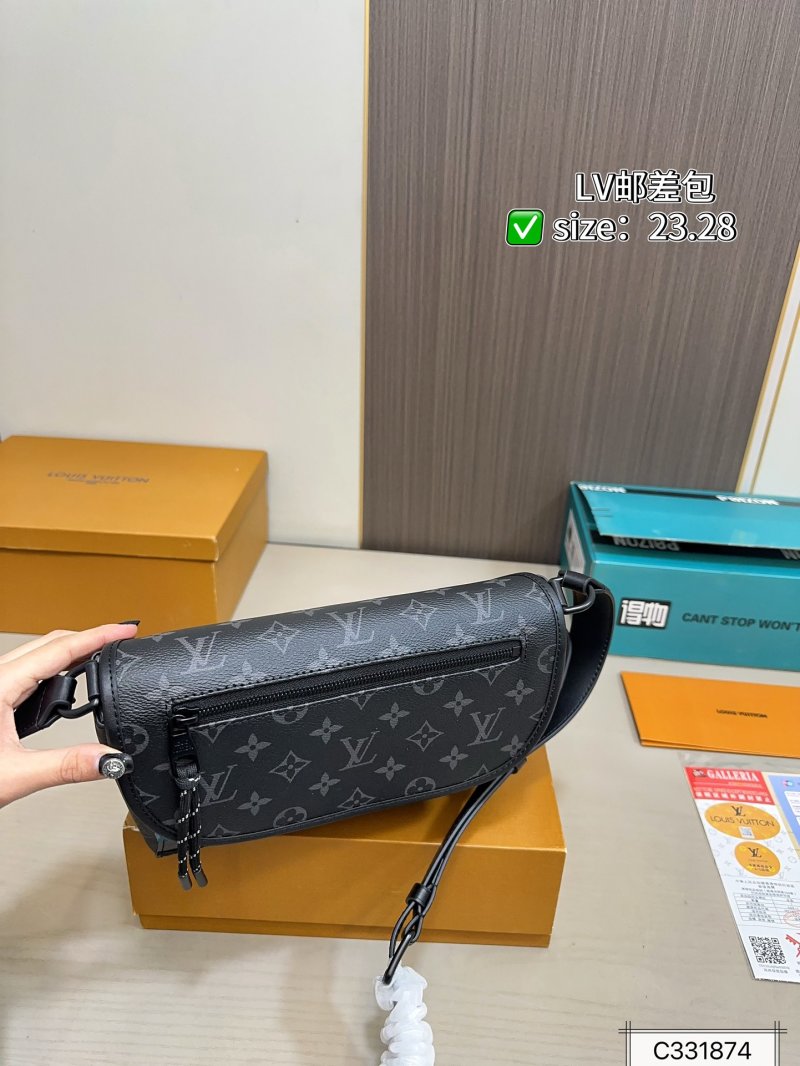 Louis Vuitton Monogram Messenger Bag Black view