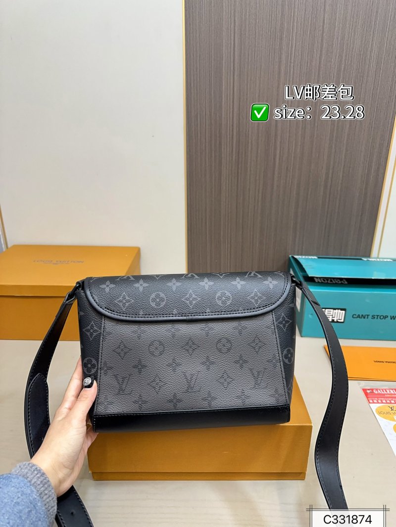 Louis Vuitton Monogram Messenger Bag Black view