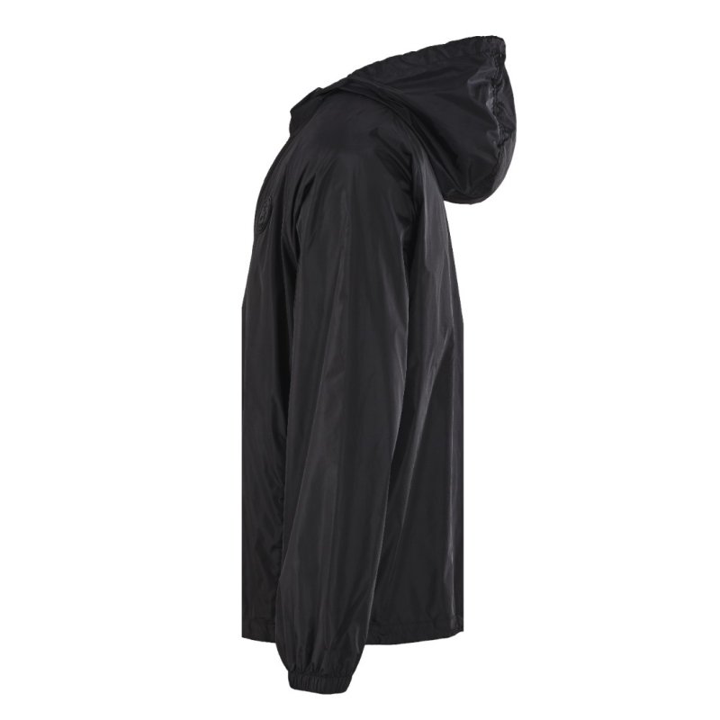 Burberry Vintage Check Hooded Windbreaker Jacket Black view