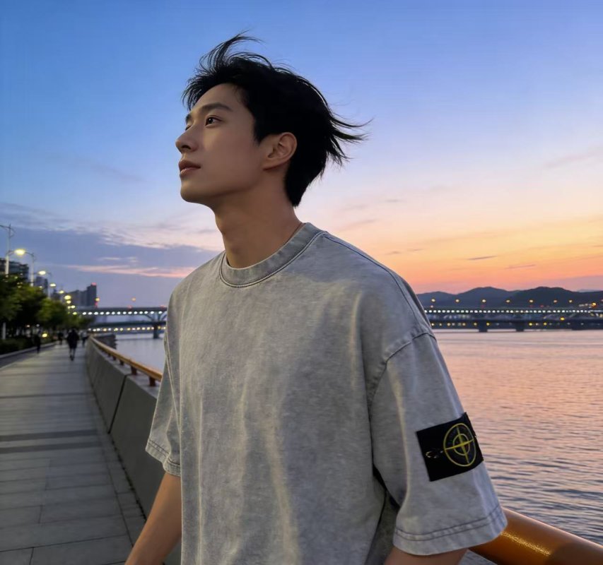Stone Island Compass Logo Grey Washed T-Shirt view