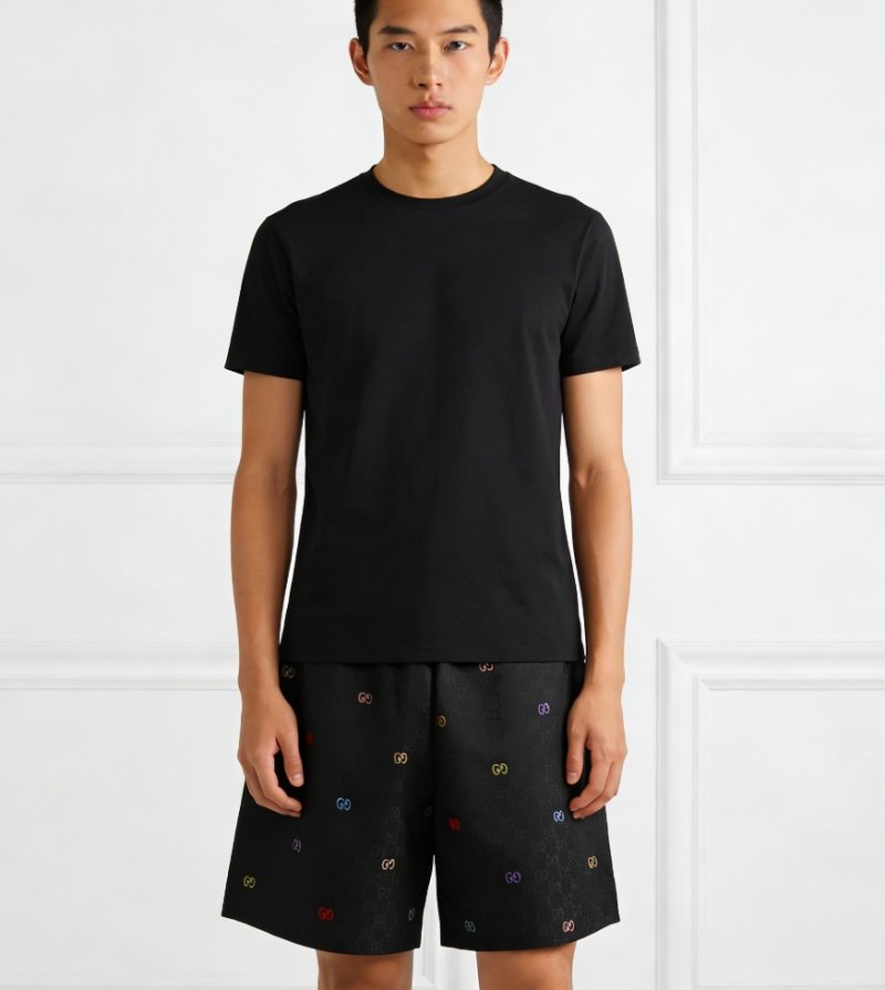 Gucci GG Monogram Black Shorts