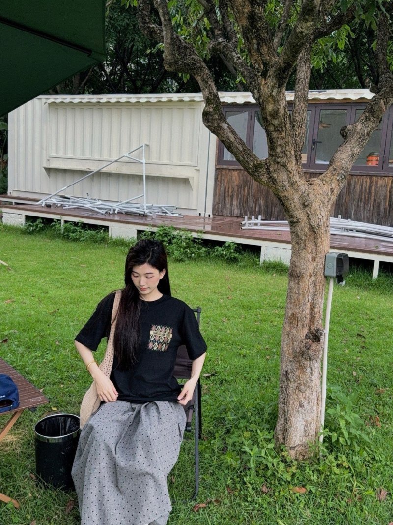 Christian Dior Argyle Monogram Black T-Shirt view