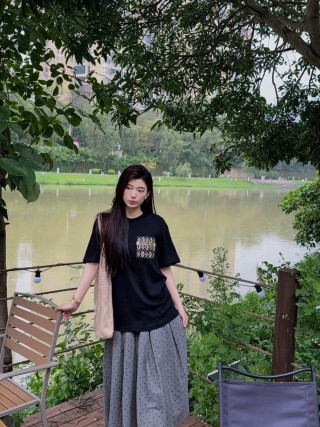 Christian Dior Argyle Monogram Black T-Shirt view 6