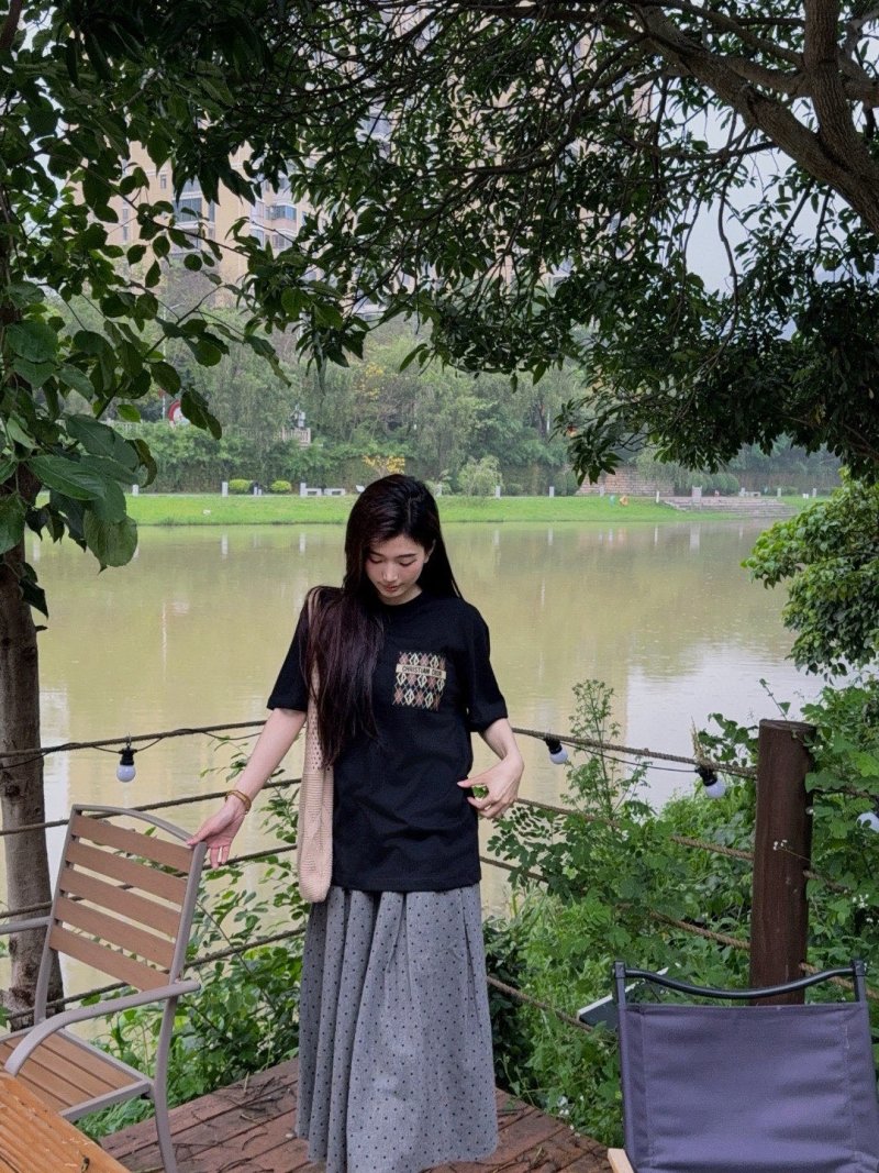 Christian Dior Argyle Monogram Black T-Shirt view