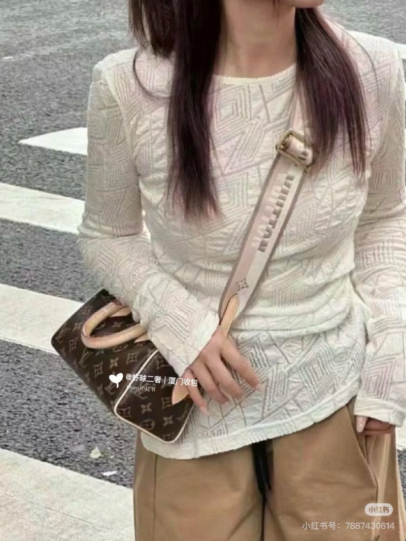 Louis Vuitton Speedy Monogram Canvas Handbag Tan view