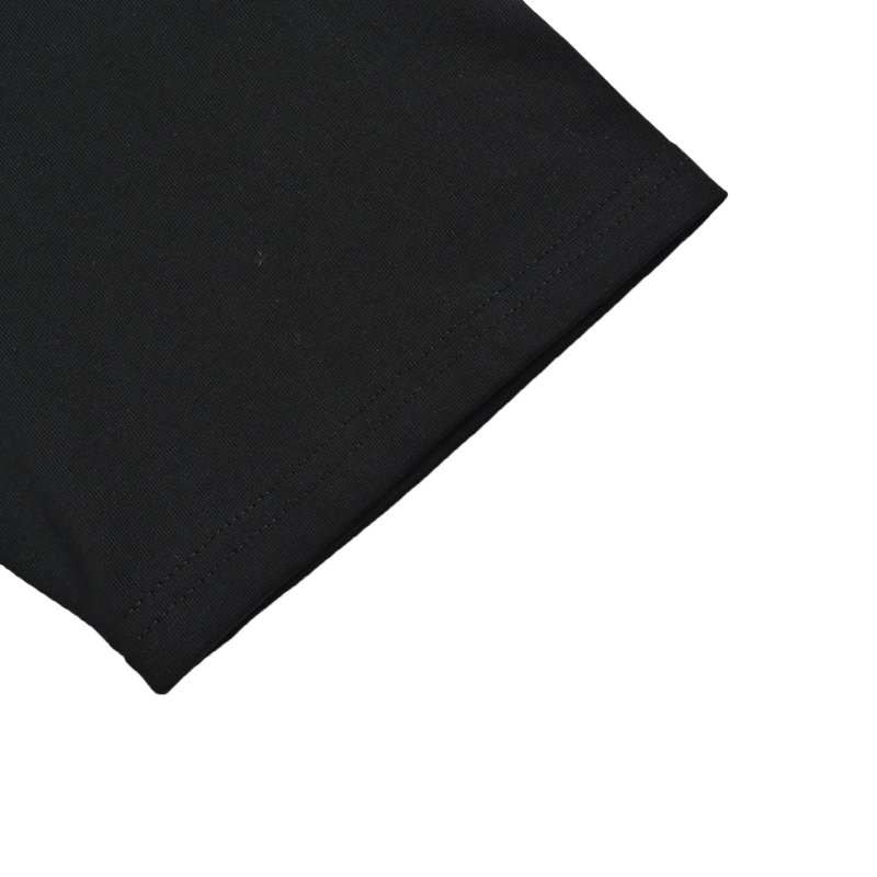 Black Short Sleeve T-Shirt with Red Circular Logo view