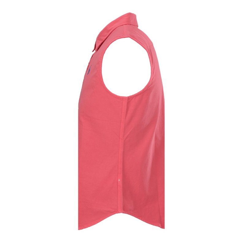 Ralph Lauren Pink Sleeveless Button-Up Shirt view