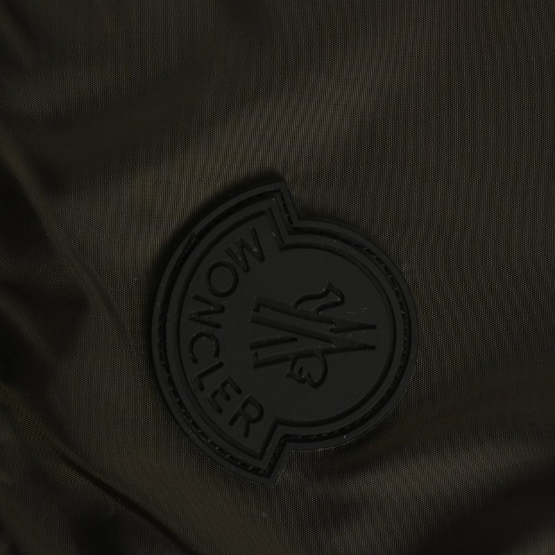Olive Nylon Cargo Shorts with Drawstring view