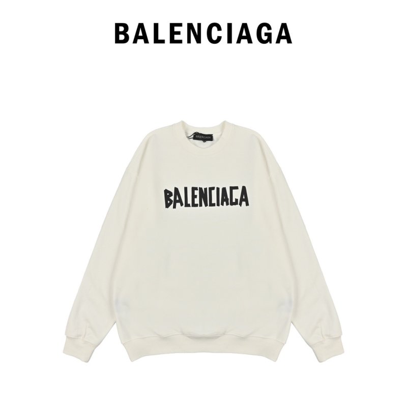 Balenciaga White Logo Sweatshirt view