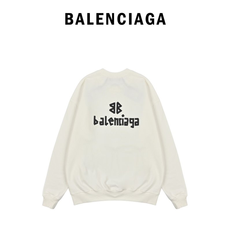 Balenciaga White Logo Sweatshirt view