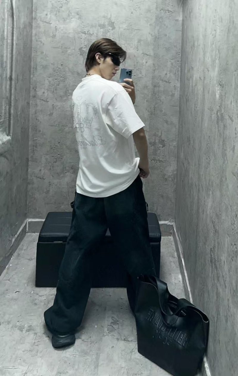 Balenciaga Crown Logo White T-Shirt view