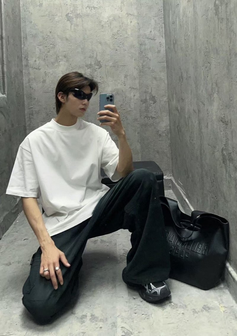 Balenciaga Crown Logo White T-Shirt view