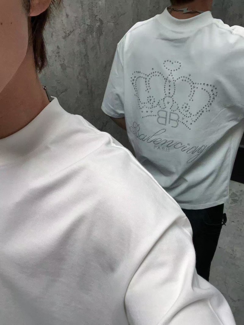 Balenciaga Crown Logo White T-Shirt view