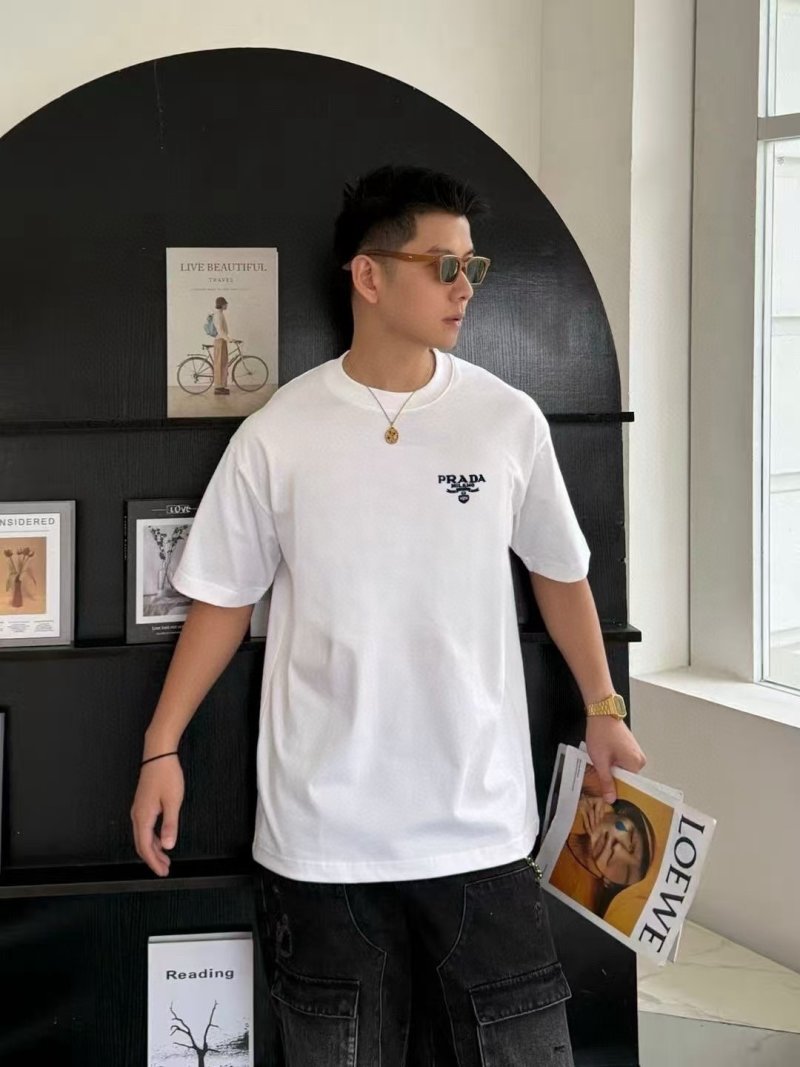 Prada White Logo T-Shirt view