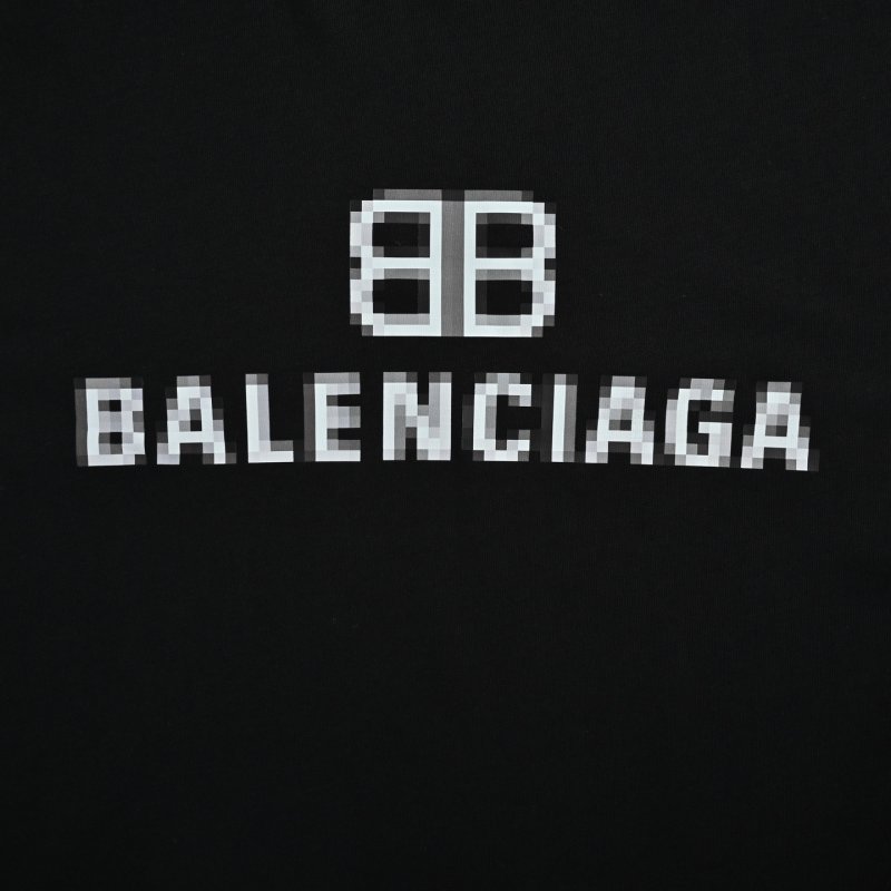 Balenciaga 98 Logo Black T-Shirt view