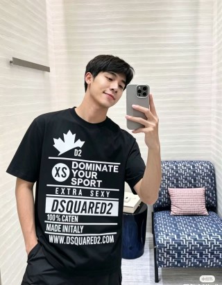 Dsquared2 Black Dominate Your Sport Graphic T-Shirt view 4