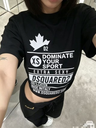 Dsquared2 Black Dominate Your Sport Graphic T-Shirt view 6