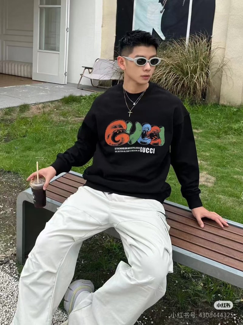 Gucci Ghost Print Black Sweatshirt view