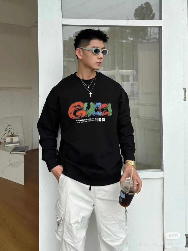 Gucci Ghost Print Black Sweatshirt view
